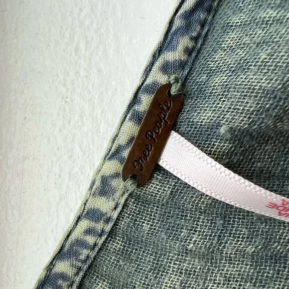 Free People Green Sleeveless Button Dress - Picture 5 of 6